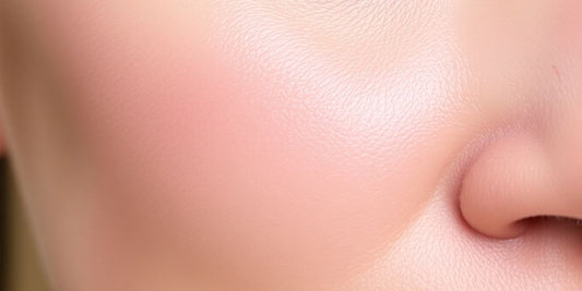 Close-up of healthy skin after Juvederm treatment.
